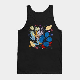 illustration of abstract colored flower Tank Top